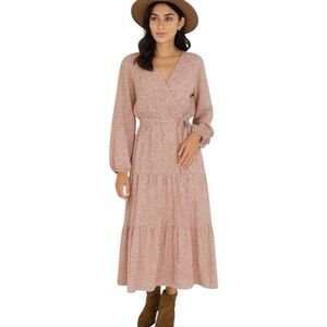 Bohemian inspired Pink and white dress unbranded size medium